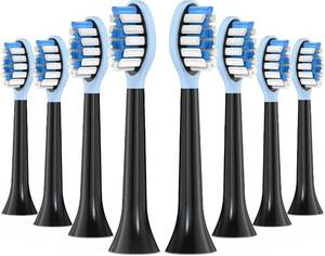 lot 78198 image: Replacement Toothbrush Heads for Philips Sonicare Electric Toothbrush, 2-in-1 Tongue Cleaner, 8 Pack(Individually Packaged), Suitable for Philips Sonicare Heads, C2, C1, C3, W1, W2, W3, G1, G2, G3