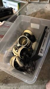 lot 5043 image: Bosch Security Dome Cameras and DVRController Lot with Cables - Retail $0