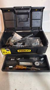 lot 5071 image: Stanley Tool Box with Hand Tools and Accessories - Retail $0