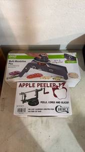 lot 5072 image: Prep Solutions Multi-Mandoline Plus and Choice Apple Peeler Lot - Retail $0