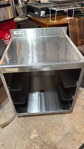 lot 5124 image: Glass dishwasher rack and drain table  - Retail $0