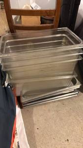 lot 5175 image: Stainless Steel Hotel Pan Set  - Retail $0
