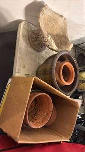 lot 5177 image: Lot of Terracotta and Ceramic Planters Pots Bowls - Retail $0