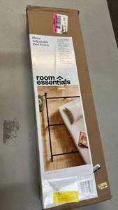 lot 2003 image: Room Essentials Metal Adjustable Bed Frame Twin Full Queen