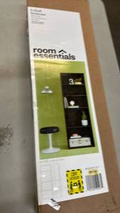 lot 2013 image: Room Essentials 5-Shelf Bookcase Espresso Finish