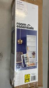 lot 2014 image: Room Essentials 5-Shelf Bookcase White Finish