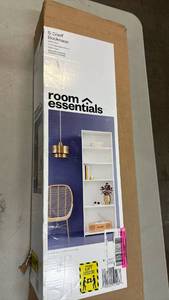lot 2016 image: Room Essentials 5-Shelf Bookcase White Finish