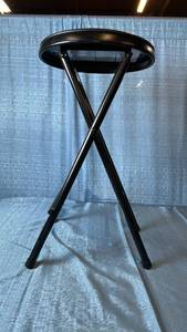 lot 2020 image: Peakform Vinyl Padded Folding Stool 12.99 L x 24.6 H x 12.99 D
