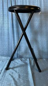 lot 2021 image: Peak Form Vinyl Padded Folding Stool 12.99 x 24.6 x 12.99