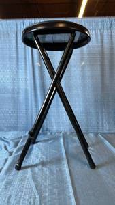 lot 2022 image: Peakform Vinyl Padded Folding Stool 12.99 L x 24.6 H x 12.99 D