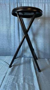 lot 2023 image: Peakform Vinyl Padded Folding Stool 12.99 x 24.6 x 12.99