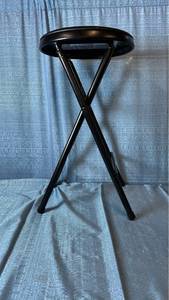 lot 2024 image: Peakform Vinyl Padded Folding Stool 12.99 L x 24.6 H x 12.99 D