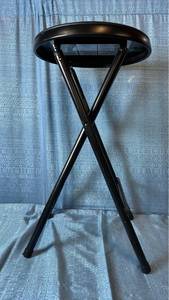 lot 2026 image: Peakform Vinyl Padded Folding Stool 12.99 L x 24.6 H x 12.99 D