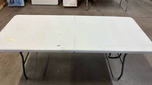lot 2029 image: Parkform 6 Bi-Fold Durable Sturdy Multi-Use Table 28 lb