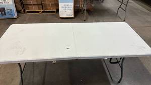 lot 2030 image: PeakForm 6 Durable Study Multi-Use Bifold Table Item Weight 28 lb