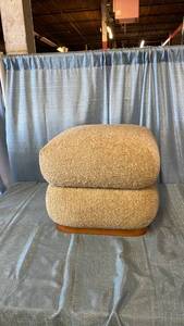 lot 3024 image: Upholstered Storage Ottoman Lifting Storage Warm Oatmeal - Threshold