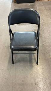 lot 3048 image: Peakform Vinyl Padded Chair Black