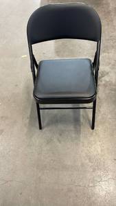 lot 3055 image: Peakform Vinyl Padded Chair Black