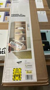 lot 8039 image: Room Essentials 5-Shelf Bookcase 718 in H x 24 12 in W x 11 34 in D