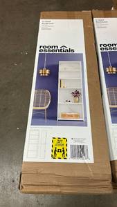 lot 8042 image: Room Essentials 5-Shelf Bookcase White Finish 71.4 in H