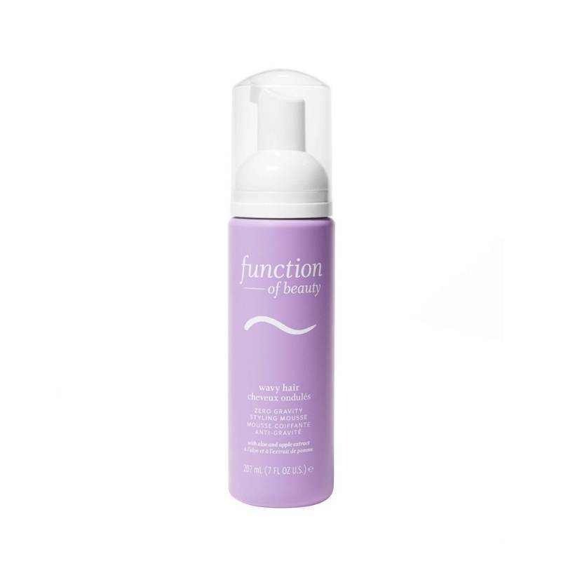 lot 107 image: Function of Beauty Zero Gravity Styling Mousse for Wavy Hair - 7 fl oz Curl Enhancing, Paraben & Silicone-Free - Retail $13