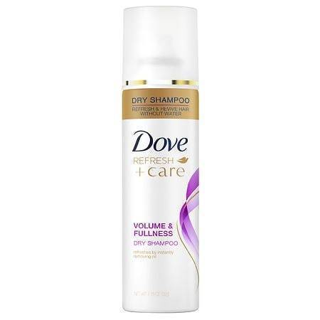 lot 125 image: 4 pack Dove Beauty Volume and Fullness Dry Shampoo - Travel Size - 1.15oz Paraben-Free, For Dry Hair, Spray Form, Fresh Scent - Retail $24