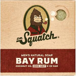 Dr. Squatch Men s Soap  Natural Bar Soap for Men  Bay Rum  5 oz - Retail: $30