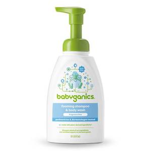 lot 109 image: Babyganics Baby Shampoo  Body Wash Pump Bottle Fragrance Free - 16 fl oz Packaging May Vary - Retail $10