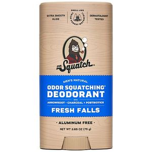 lot 110 image: Dr. Squatch Mens Aluminum Free Deodorant  Natural Deodorant for Men  Fresh Falls  2.65 Oz - Retail $21