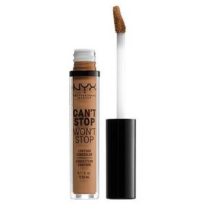 lot 138 image: NYX Professional Makeup Cant Stop Wont Stop Contour Concealer - 17 Warm Honey - 0.11 fl oz Buildable Coverage, Cream Formula - Retail $26