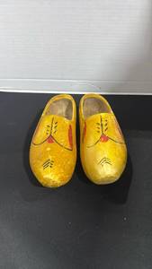 lot 1015 image: Wooden clogs 10 inches long