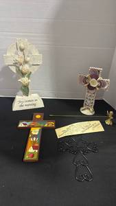 lot 1059 image: Religious Decorative Cross Lot and more