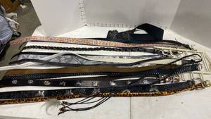 lot 1220 image: Ladies belts most sz Lg, includes hanger
