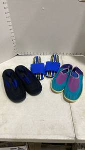 lot 1236 image: Ladies water shoes and sandals sz 6-7