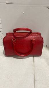 lot 1241 image: Ladies red handbag