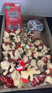 lot 1319 image: Christmas ornaments and hooks