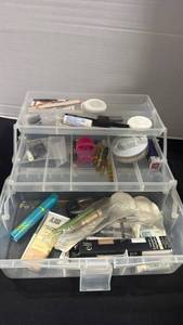 lot 1357 image: Multi-Drawer Cosmetics Storage Organizer with Beauty Supplies