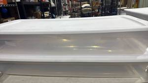 lot 1404 image: 2 Sterilite storage containers 6x33x16