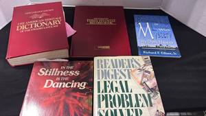 lot 1416 image: Book Lot 5 Titles Dictionary Financial Record Family Legal Problem Solver