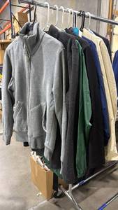 lot 1623 image: Eddie Bauer and other sweatshirts and jackets