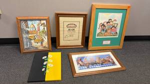 lot 1701 image: Framed wall decor