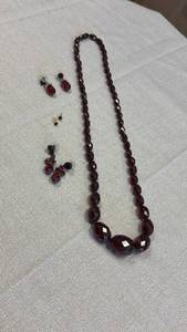 lot 1806 image: Vintage ruby jewelry