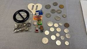 lot 1825 image: Foreign coins and more
