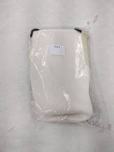 lot 61448 image: Cream neoprene water bottle carrier