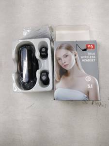 lot 61454 image: F9 TWS True Wireless Earbuds with Bluetooth 5.1 and a charging case