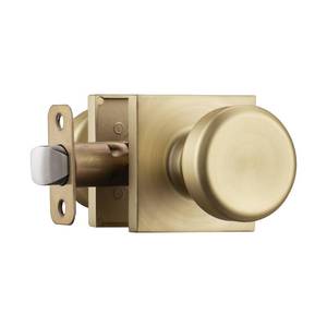 NCSEN Brushed Gold Door Knobs with Non Locking for Hall & Closet
