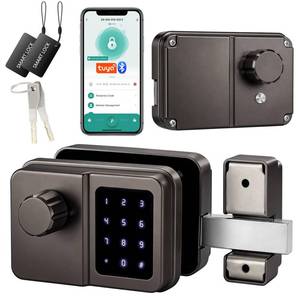 SEPOXÂ® Bluetooth Smart Gate Lock App Control Outdoor (Grey Single Screen