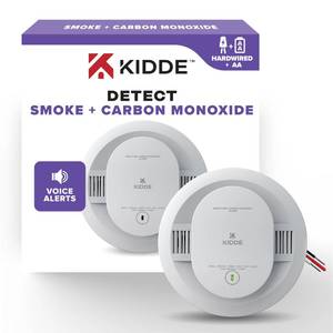 lot 62476 image: Kidde Smoke & CO Detector, Hardwired & AA Battery Backup, 30CUAR-V, 1 Pack