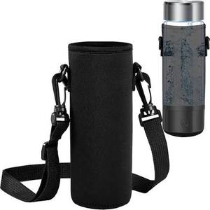 lot 61441 image: black neoprene water bottle carrier