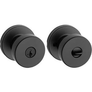 lot 61479 image: Kwikset Pismo Matte Black Door Knob